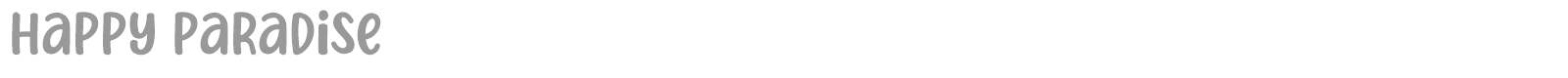 Happy Paradise font preview